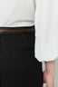 ELASTICATED STRAIGHT COTTON PANTS - LOUISE