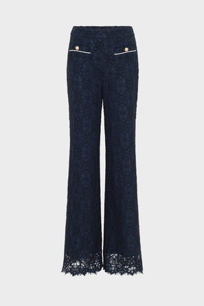 WIDE-LEG LACE PANTS - LOUNA