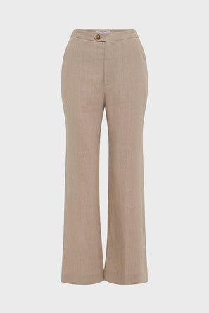 LINEN STRAIGHT PANTS - LYS