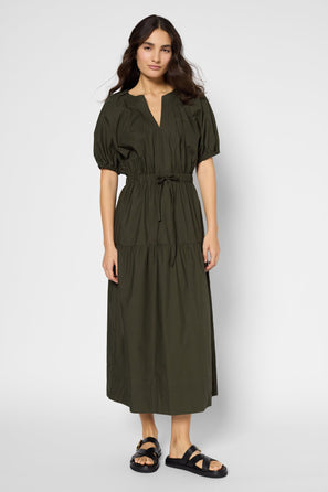 PLAIN COTTON MAXI DRESS - PURITY