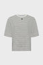 LOOSE STRIPED COTTON T-SHIRT - GHISLAINE