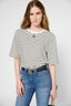 CONTRASTING STRIPE FINE SWEATER - JANNA