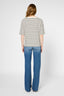 LOOSE STRIPED COTTON T-SHIRT - GHISLAINE