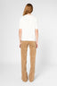 COTTON T-SHIRT WITH GOLD-TONE COLLAR - GINETTE