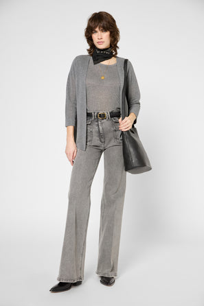 IRIDESCENT KNIT CARDIGAN - JANIS