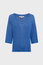 LOOSE LINEN V-NECK SWEATER - JOSIANE