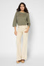 ROUND NECK LINEN SWEATER - JOSLYN