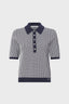 TWO-TONE SHORT-SLEEVE POLO SHIRT – JARELLE