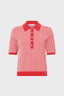 TWO-TONE SHORT-SLEEVE POLO SHIRT – JARELLE
