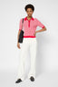 TWO-TONE SHORT-SLEEVE POLO SHIRT – JARELLE