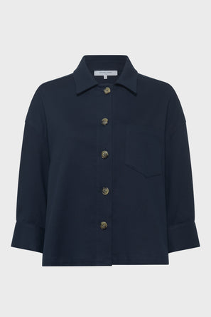 LOOSE COTTON SHORT JACKET - RISELA