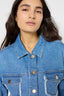 FRINGED DENIM JACKET - ROMYRA