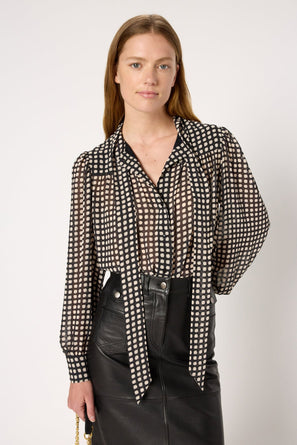 POLKA DOT GRAPHIC SHIRT - ALISHA