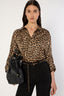 SATIN LEOPARD PRINT SHIRT - AUDE