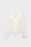 RUFFLED SATIN SHIRT - AGNELLA