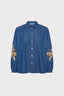 EMBROIDERED DENIM SHIRT - AMELIE