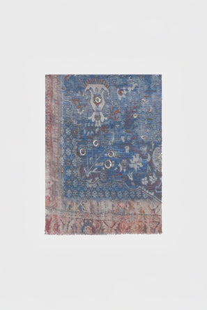 SEQUINED WOOL AND SILK INDIAN SCARF - RACHELIA