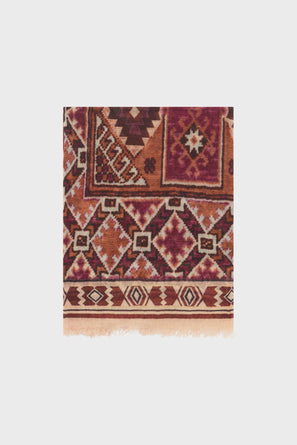INCA PRINT WOOL SCARF - RAISSA