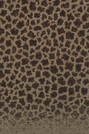LEOPARD WOOL SCARF WITH LUREX - ROXANNA