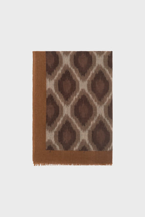 WOOL AND CASHMERE LOZENGE SCARF - RAQUEL