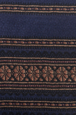 SCARF IN WOOL WITH PLACEMENT PATTERNS - RENATA