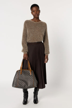 PLAIN PLEATED SKIRT - BAHIRA