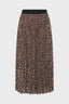 LEOPARD PLEATED SKIRT - BABETTE