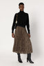 LEOPARD PLEATED SKIRT - BABETTE
