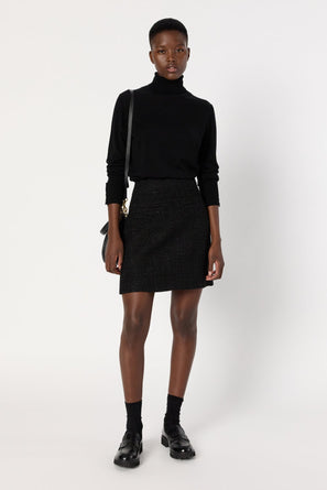 TWEED MINI SKIRT WITH LUREX - BARANICE