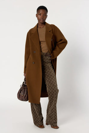 LONG DOUBLE-FACE WOOL COAT - MILENA