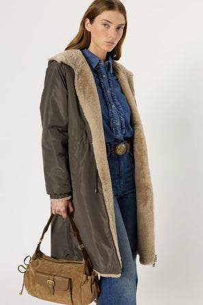 REVERSIBLE FAUX FUR PARKA - MAYLINE