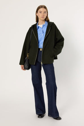 SHORT DOUBLE-FACE WOOL COAT - MILANA