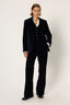 VELVET WIDE-LEG PANTS - CLOTILDE
