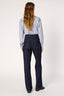 RAW DENIM STRAIGHT JEANS WITH GOLD-TONE BUTTONS - CLEMA
