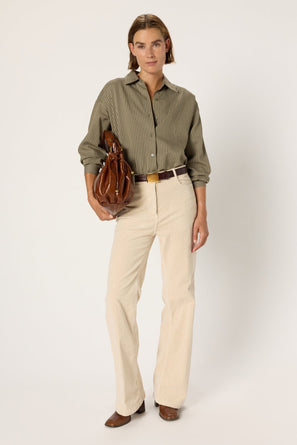 CORDUROY FLARED PANTS - CHANTAL