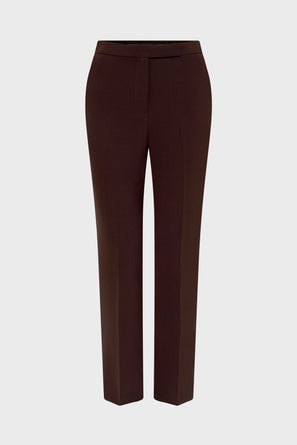 STRAIGHT PANTS WITH ELASTICATED BACK - CORA