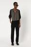 STRAIGHT PANTS WITH ELASTICATED BACK - CORA