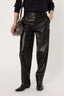 STRAIGHT PANTS IN FAUX LEATHER - CARMEN