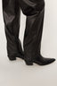 STRAIGHT PANTS IN FAUX LEATHER - CARMEN