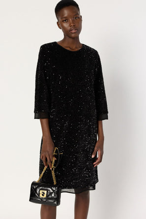 EVENING SEQUIN STRAIGHT DRESS - LIORA