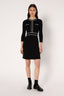TWO-TONE KNIT MINIDRESS - LANI