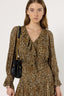 LONG LEOPARD DRESS WITH RUFFLES - LYZA