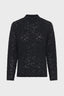 FINE SWEATER WITH LACE STAND UP COLLAR - HARMONIE