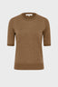SLEEVELESS ROUND-NECK FINE WOOL SWEATER - ELSA
