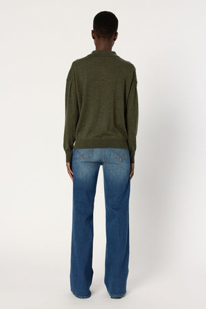 FINE WOOL POLO SHIRT - EMELINE