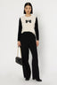 WOOL SWEATER WITH PRINTED BOW - EDEN
