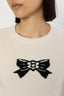 WOOL SWEATER WITH PRINTED BOW - EDEN