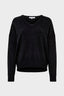 V-NECK WOOL SWEATER WITH RHINESTONES - EDWIGE