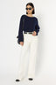 LOOSE-FITTING WOOL SWEATER WITH RHINESTONES - ESME