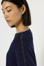 LOOSE-FITTING WOOL SWEATER WITH RHINESTONES - ESME